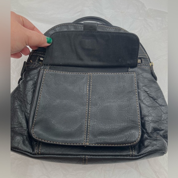 fOSSIL Leather Backpack with Front Pocket - Picture 3 of 9